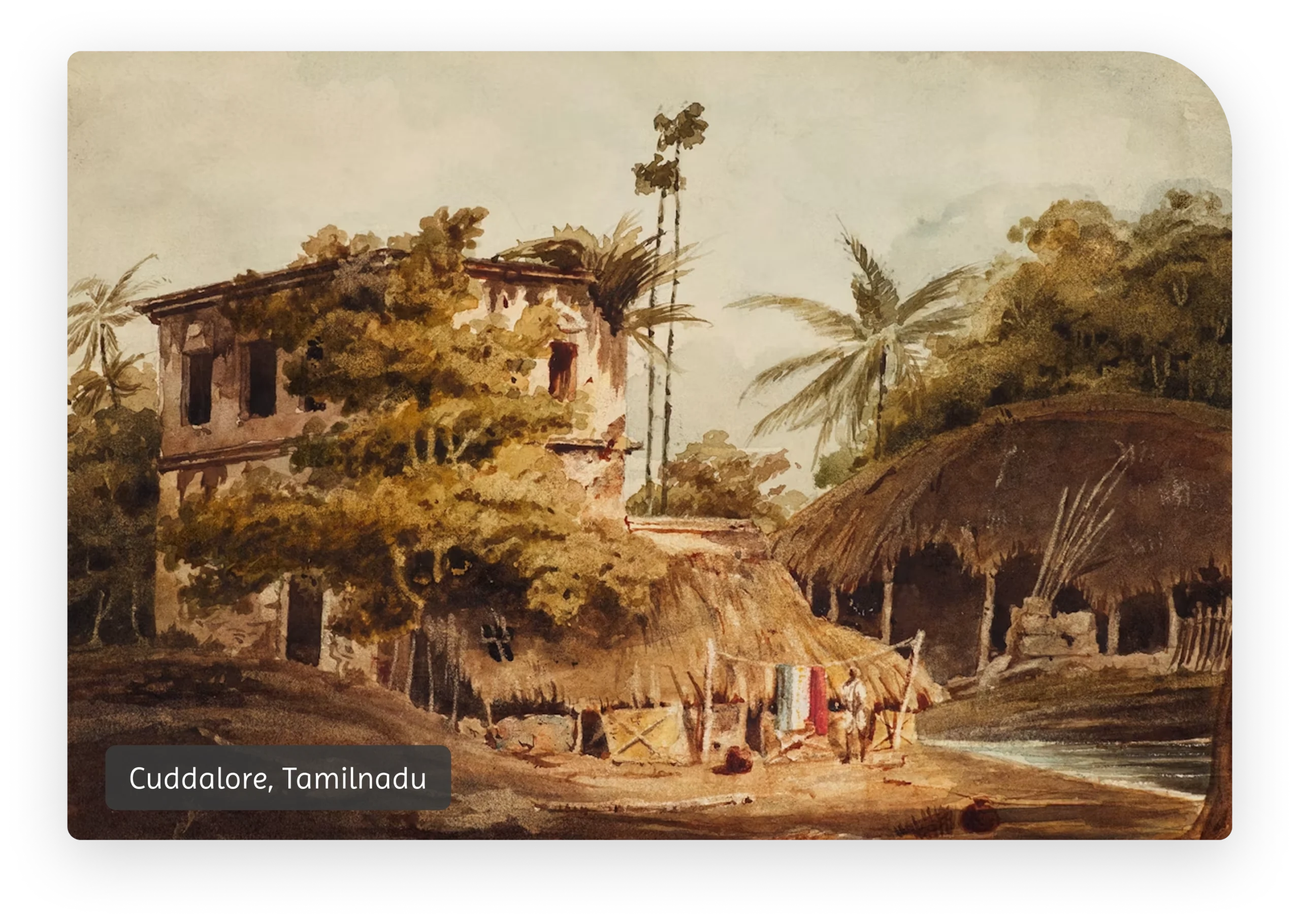 Cuddalore, Tamilnadu village painting