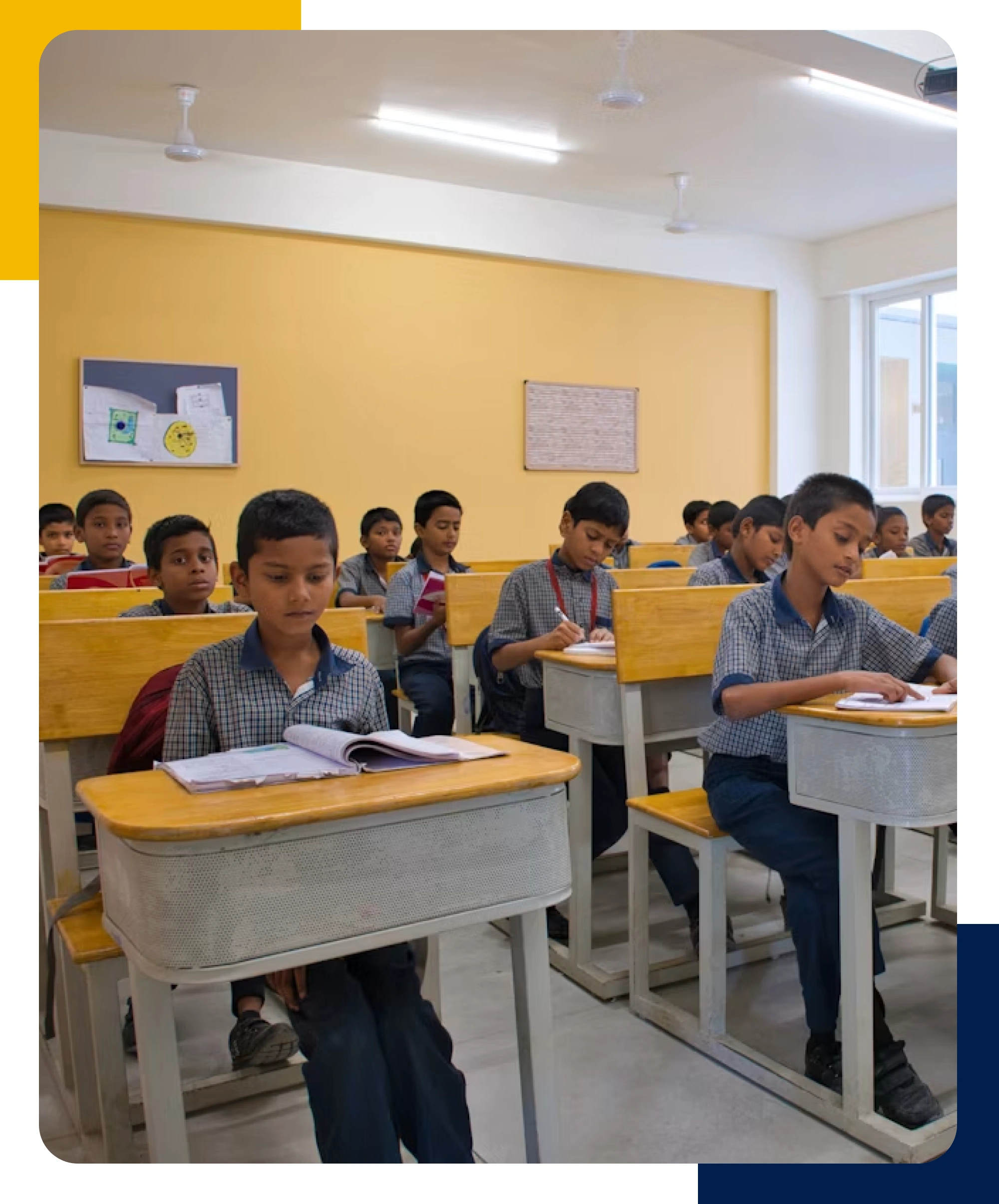 Classroom of students in Cuddalore